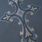 Royal Cross Rhinestone Zip Hoodie