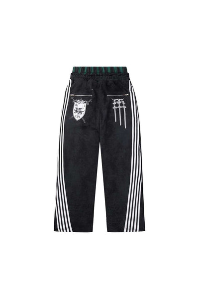 COZY  Knight Club Waxed Pants グレー Royal Knight Club Waxed - Sweatpants｜COZY｜スウェットパンツ