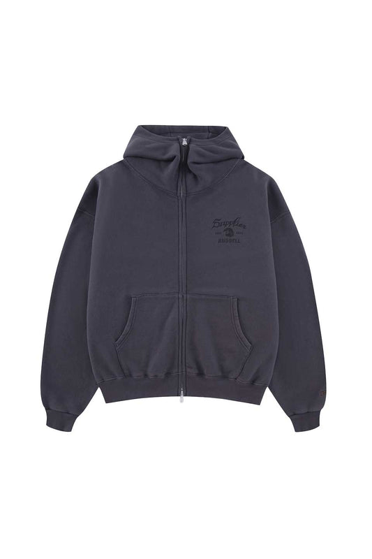 Russell X Supplier Wing Cross Zip Hoodie