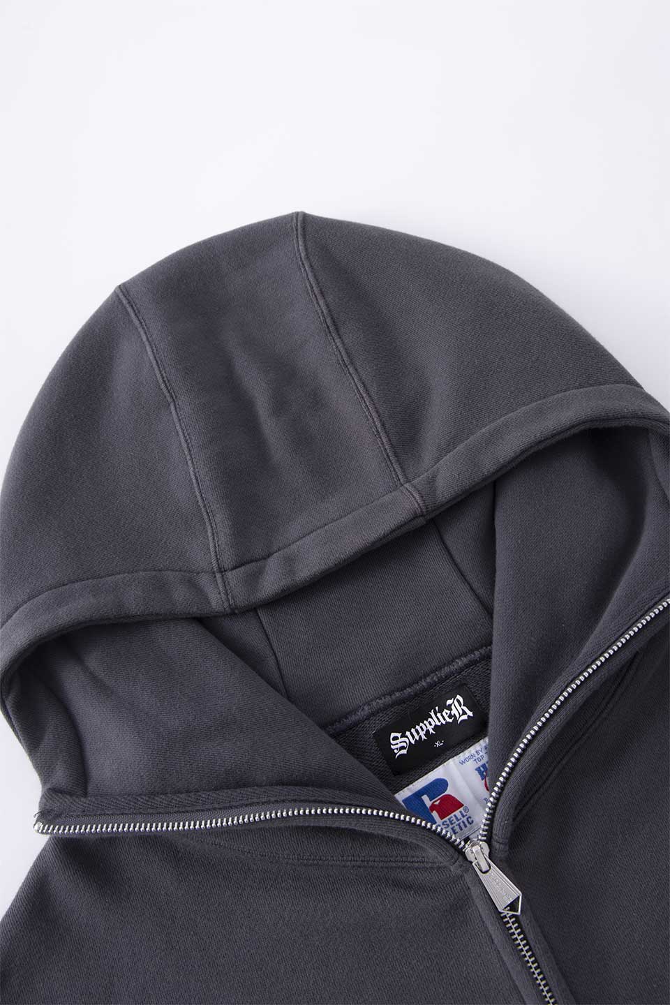 Russell X Supplier Wing Cross Zip Hoodie