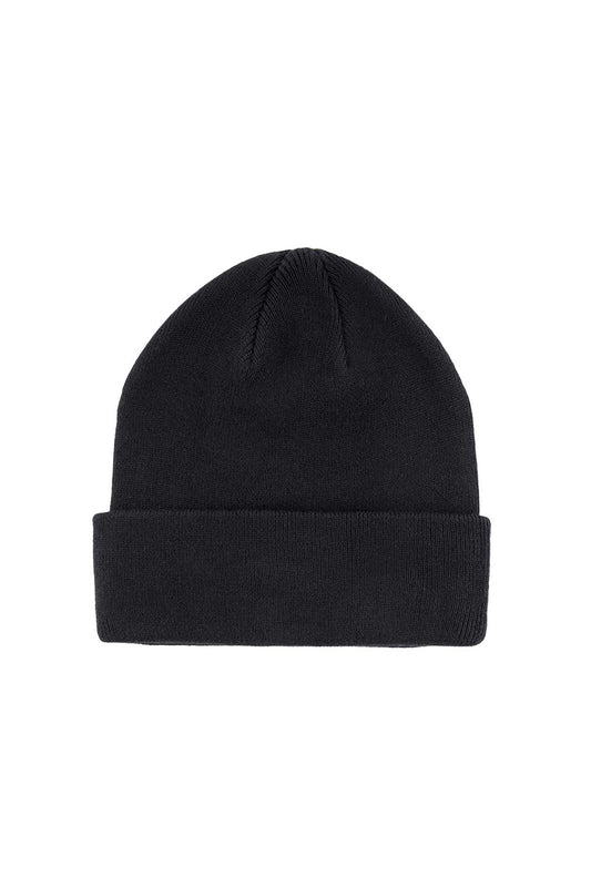 【予約商品】Fleur Leather Patch Beanie【9月中旬~下旬お届け】