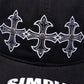 Simple Is Life Cross Embroidery Cap