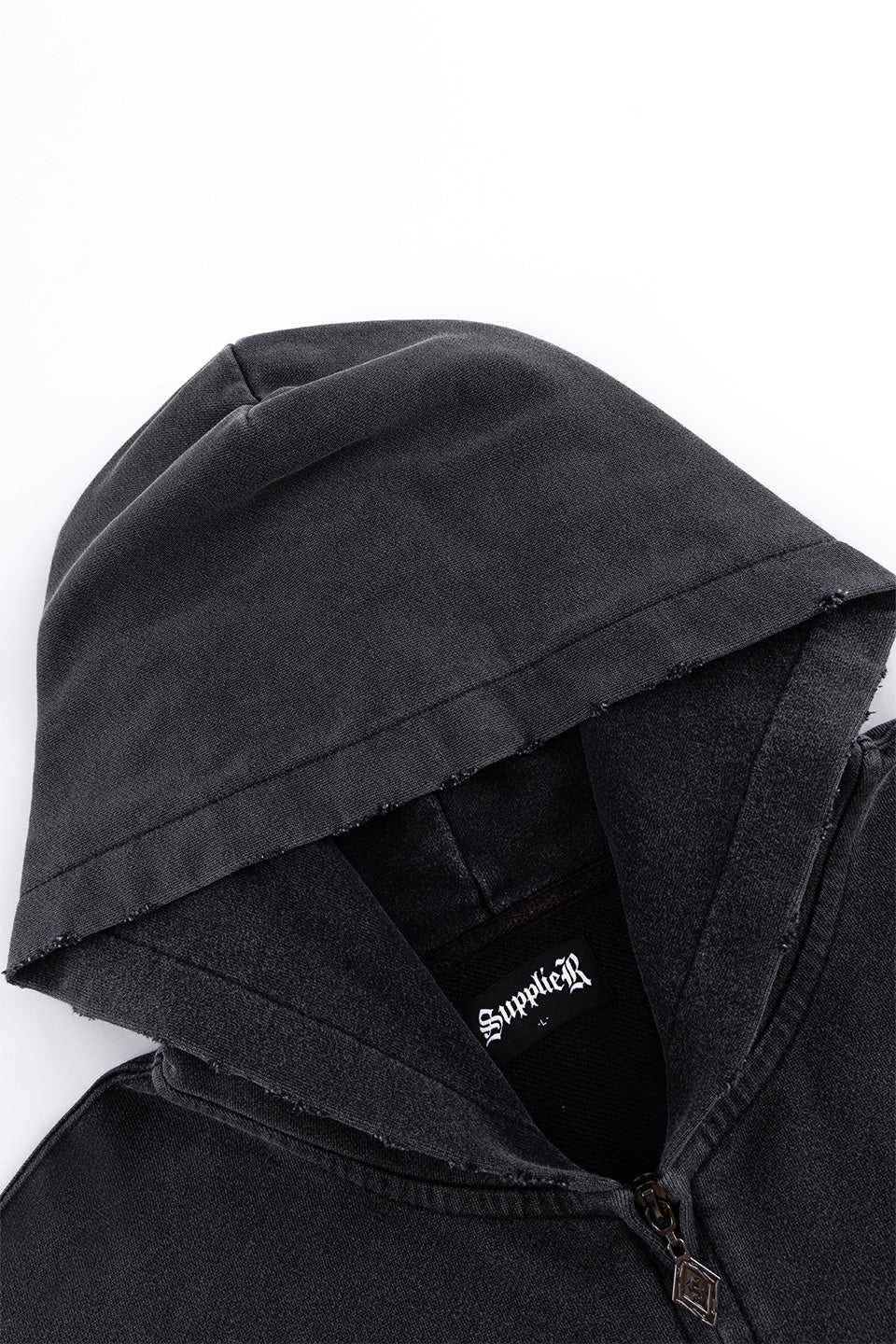 Simple Is Life Logo Full Zip Hoodie / Black