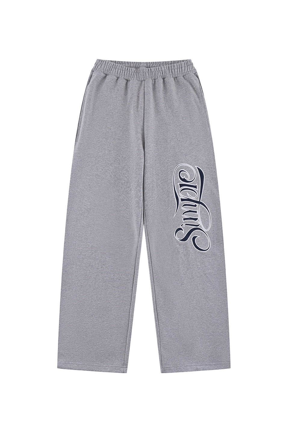 Simple Is Life Logo Sweat Pants / Gray