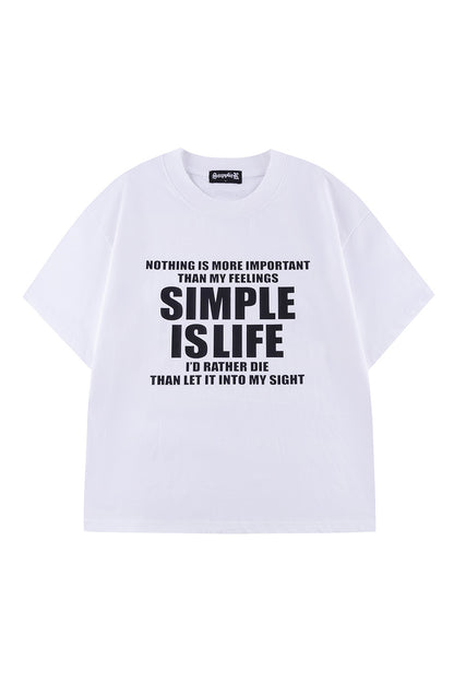 Simple Is Life Logo Tee