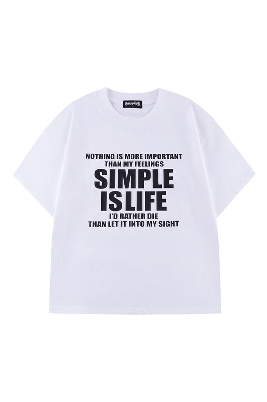 Simple Is Life Logo Tee