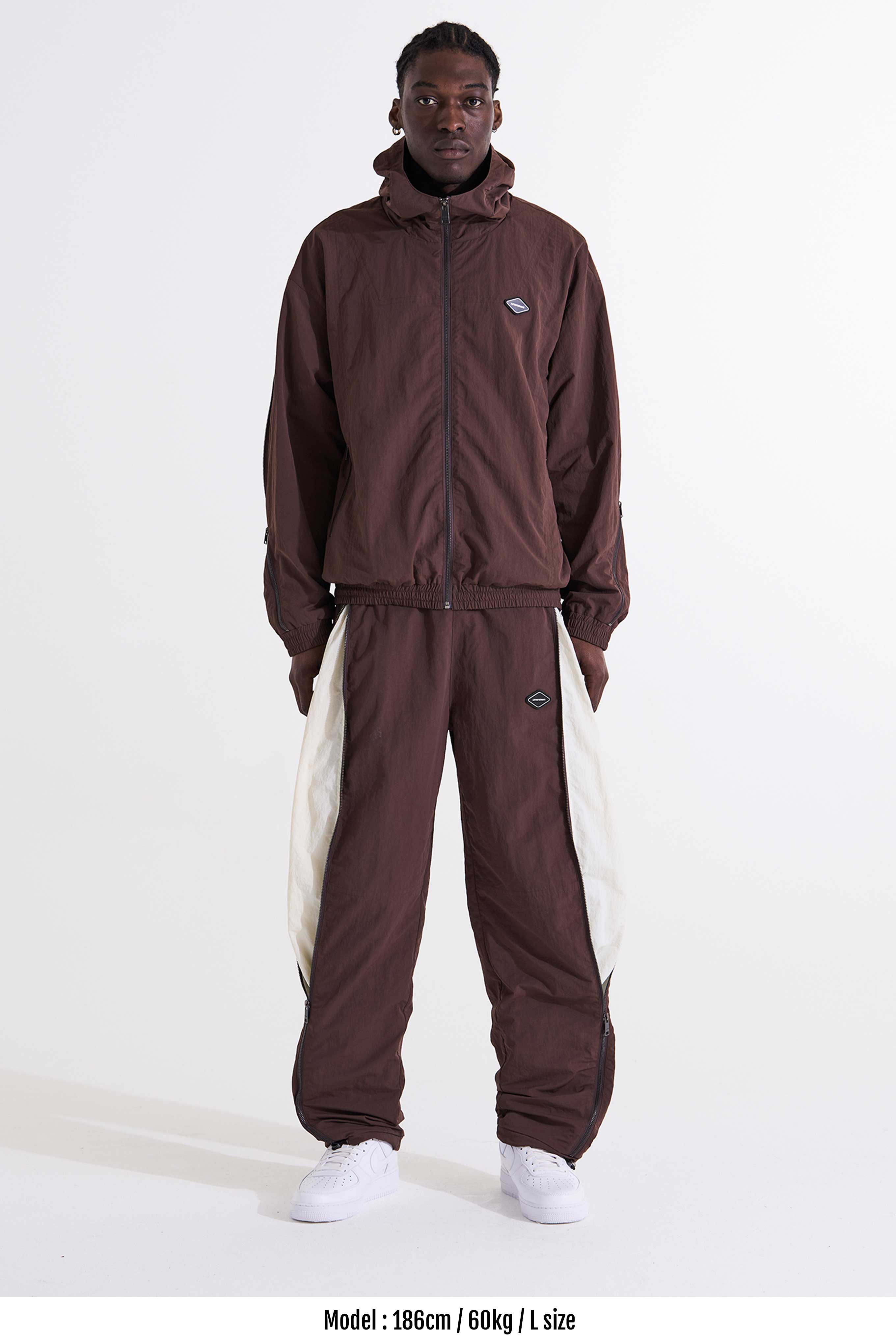 genzai track pants ブラウン m