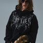 Vintage Wash Tribal Rhinestone Logo Hoodie