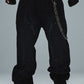 Vintage Wash Tribal Double Knee Baggy Jeans