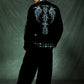 Distressed Tribal Bones Crew Knit