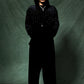 Micro Cross Rhinestone Velour Track Pants