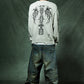 Distressed Tribal Bones Crew Knit