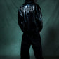 Studded Tribal Faux Leather Jacket