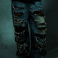 Camouflage Double Layer Baggy Denim