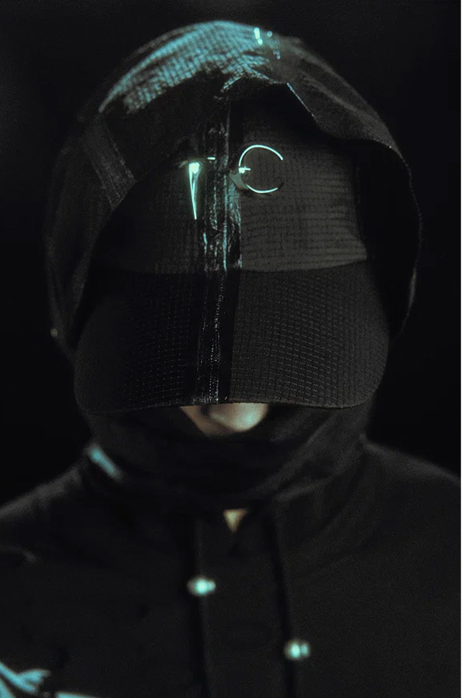 Seam Sealed Taped Line Hooded Scarf