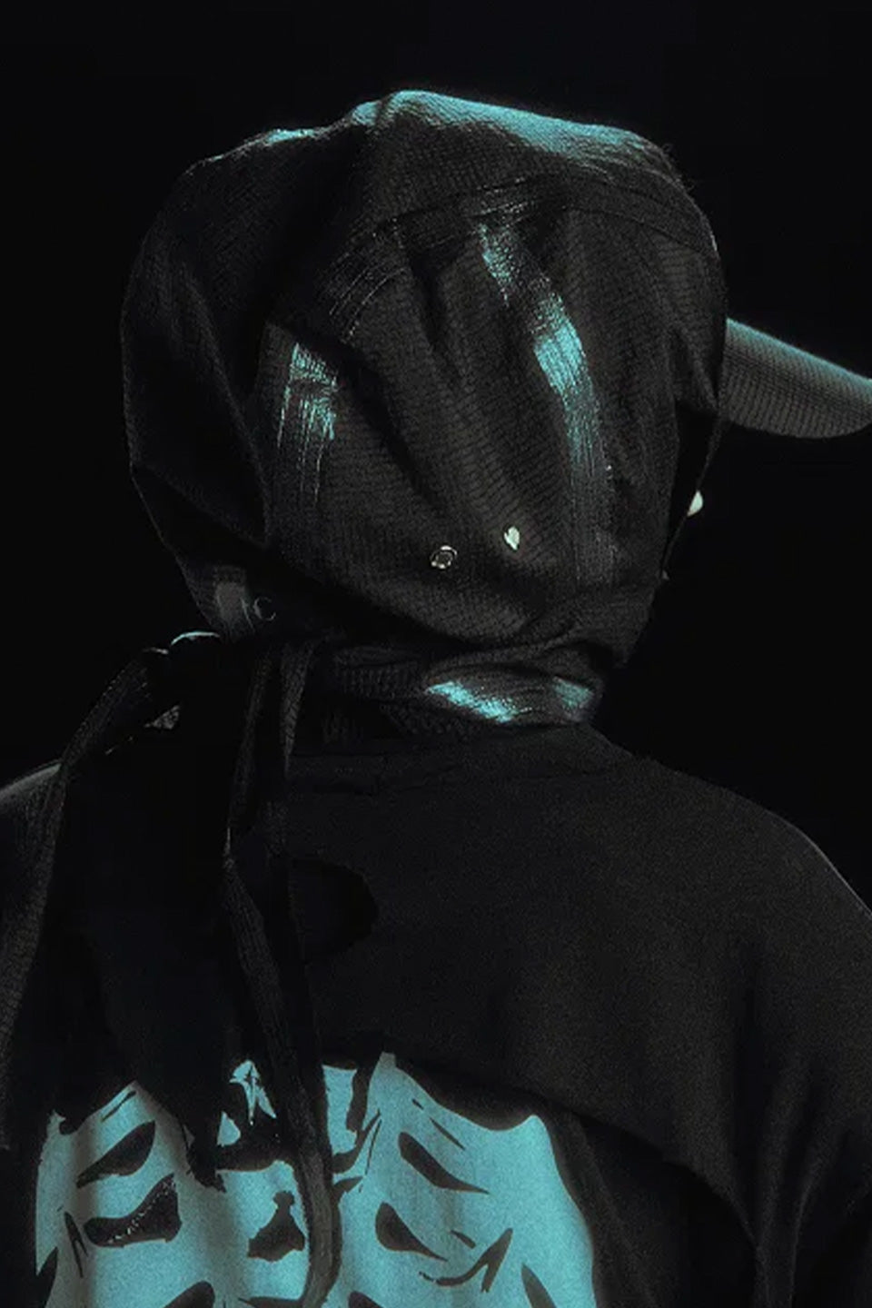 Seam Sealed Taped Line Hooded Scarf