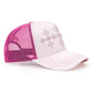 Shiny Cross Rhinestone Mesh Cap