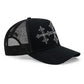 Shiny Cross Rhinestone Mesh Cap
