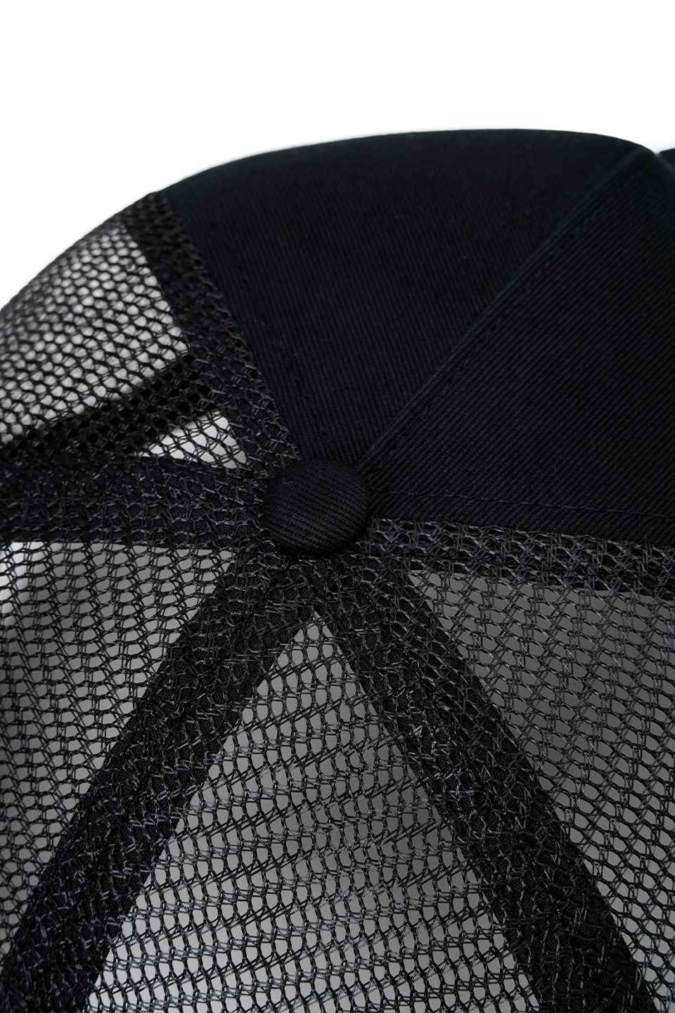 Shiny Cross Rhinestone Mesh Cap