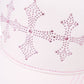 Shiny Cross Rhinestone Mesh Cap