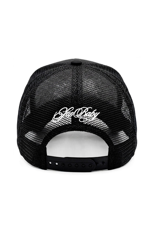 【先行予約販売】Shiny Cross Rhinestone Mesh Cap【5月下旬お届け】