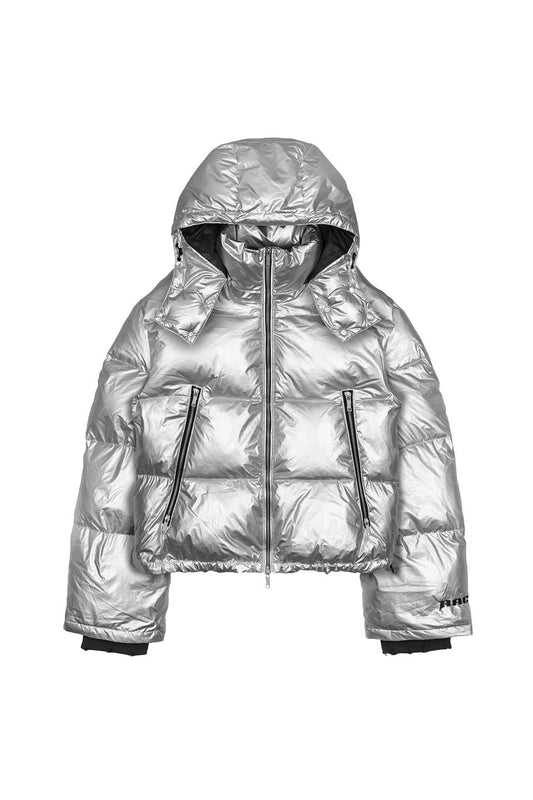 Silver Basic Puffer Jacket