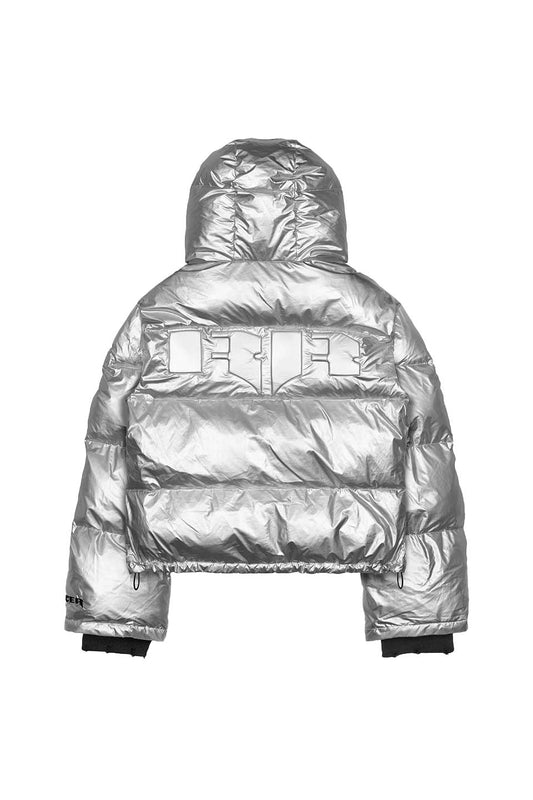 Silver Basic Puffer Jacket