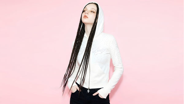 Sparkle Rhinestone Zip Hoodie