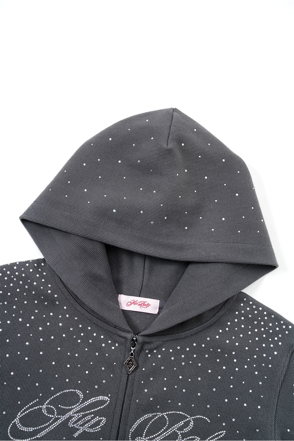 Sparkle Rhinestone Zip Hoodie Women's