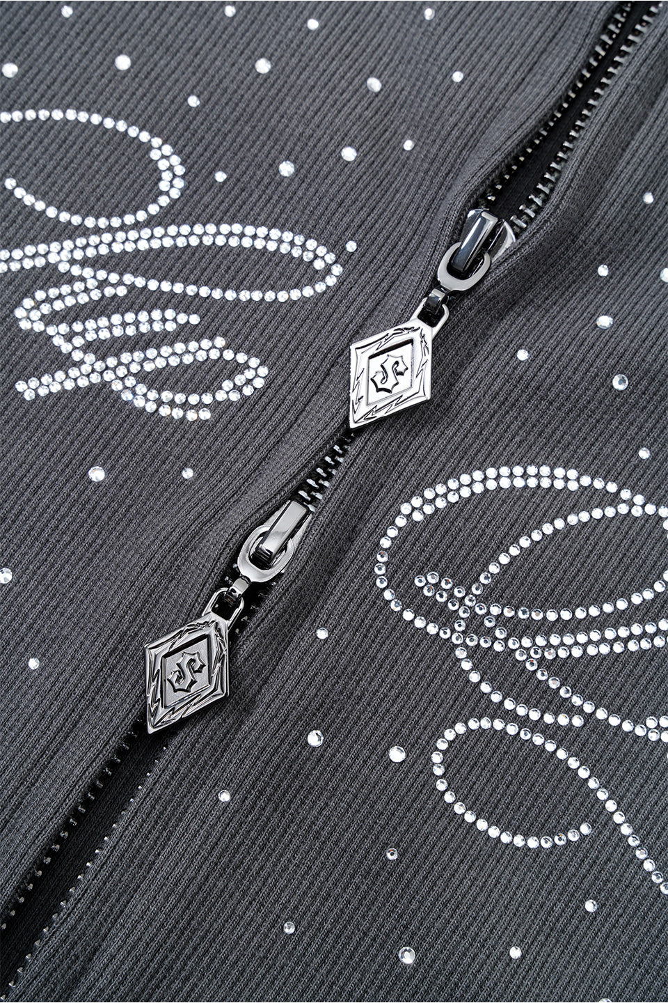 Sparkle Rhinestone Zip Hoodie Women's