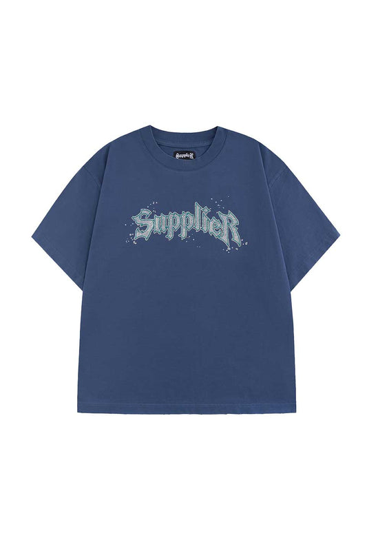 Splash Rhinestone Iron Logo Tee