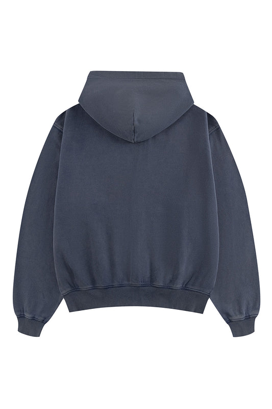 Splash Rhinestone Iron Logo Zip Hoodie