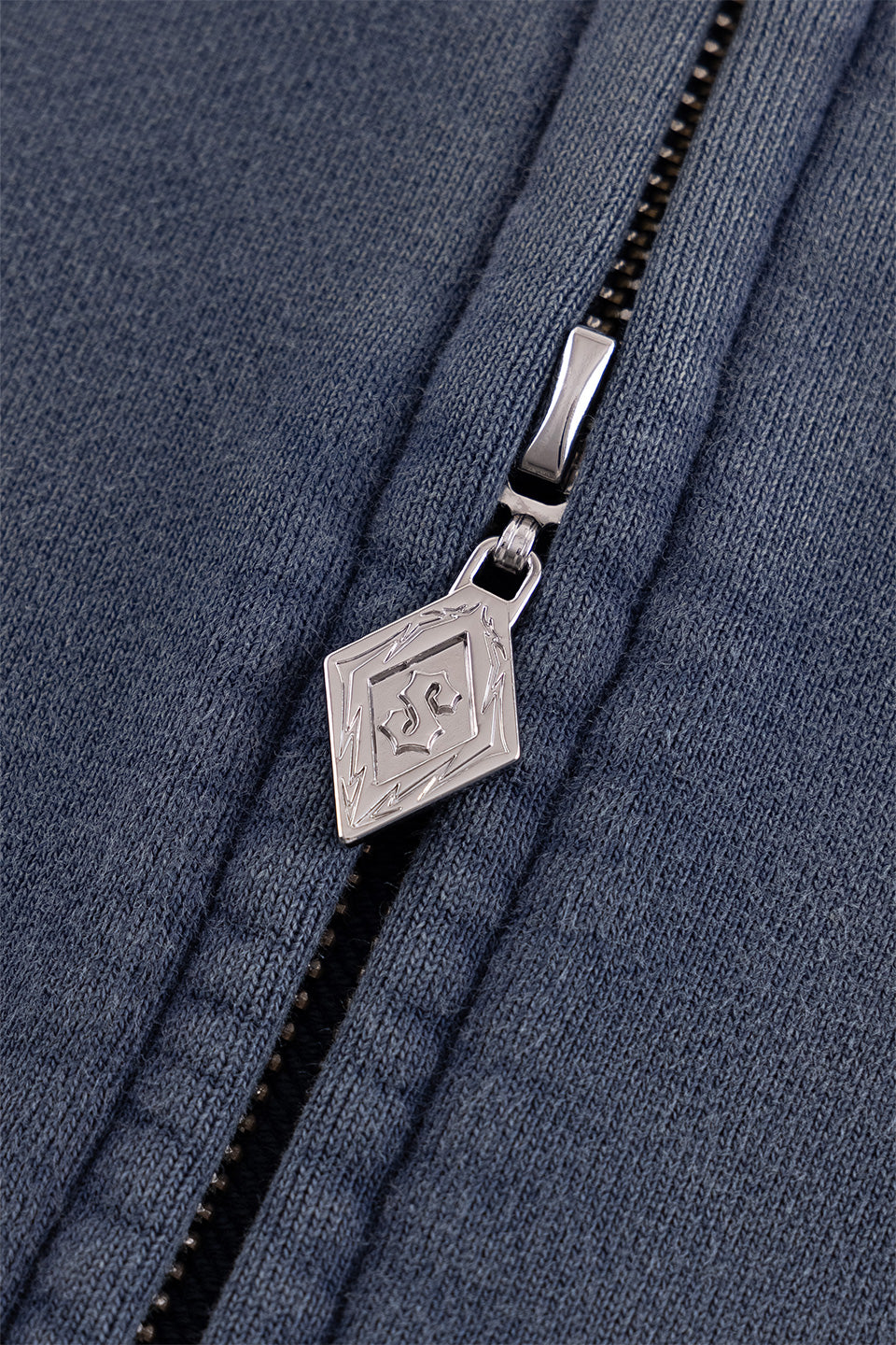 Splash Rhinestone Iron Logo Zip Hoodie