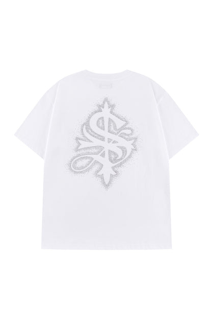 Spray Cross Rhinestone Tee