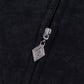 Spray Cross Rhinestone Zip Hoodie