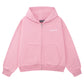 Spray Cross Rhinestone Zip Hoodie
