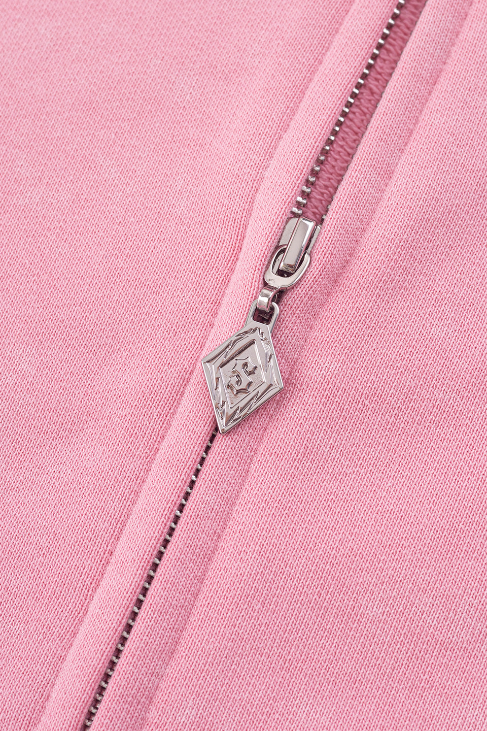 Spray Cross Rhinestone Zip Hoodie