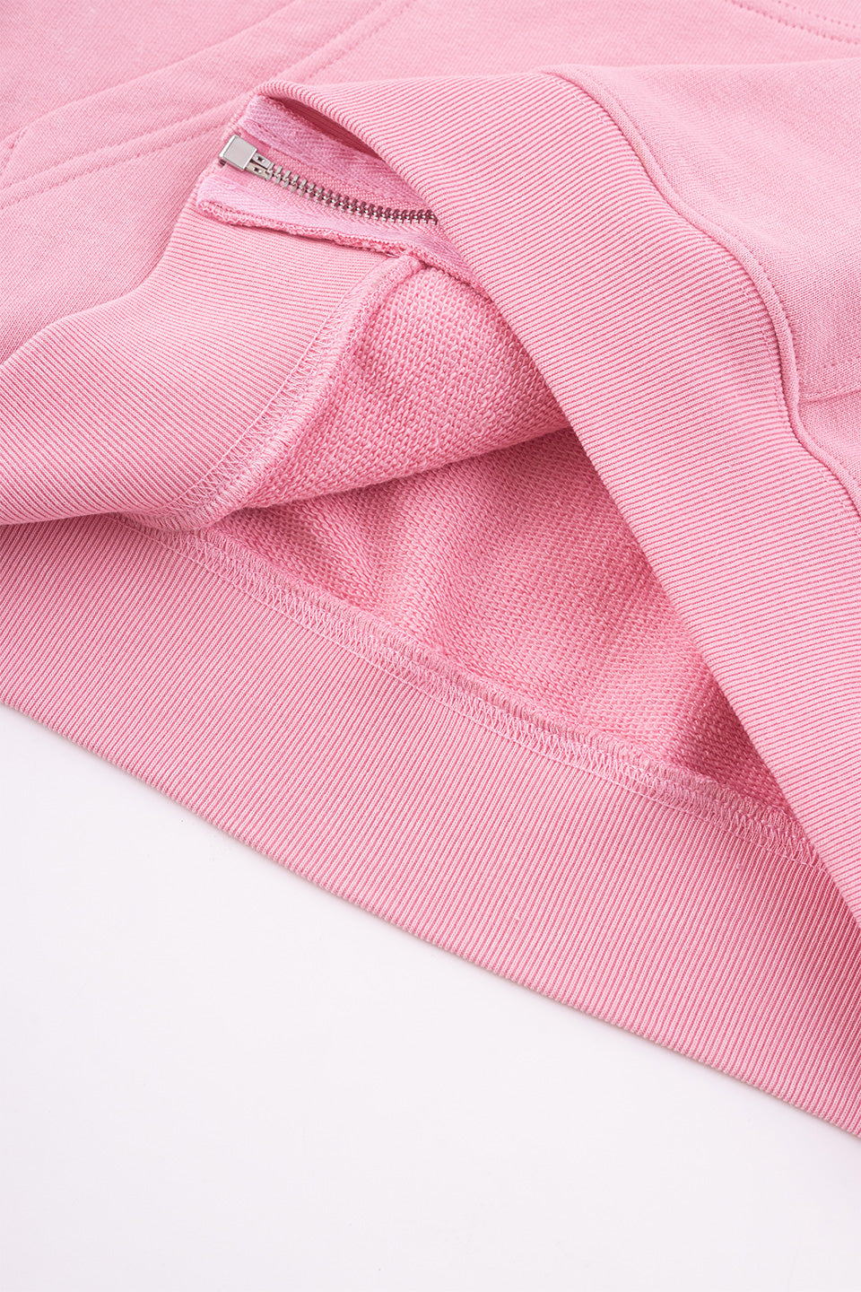 Spray Cross Rhinestone Zip Hoodie