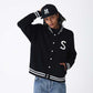 Sr Logo Knit Stadium Jacket