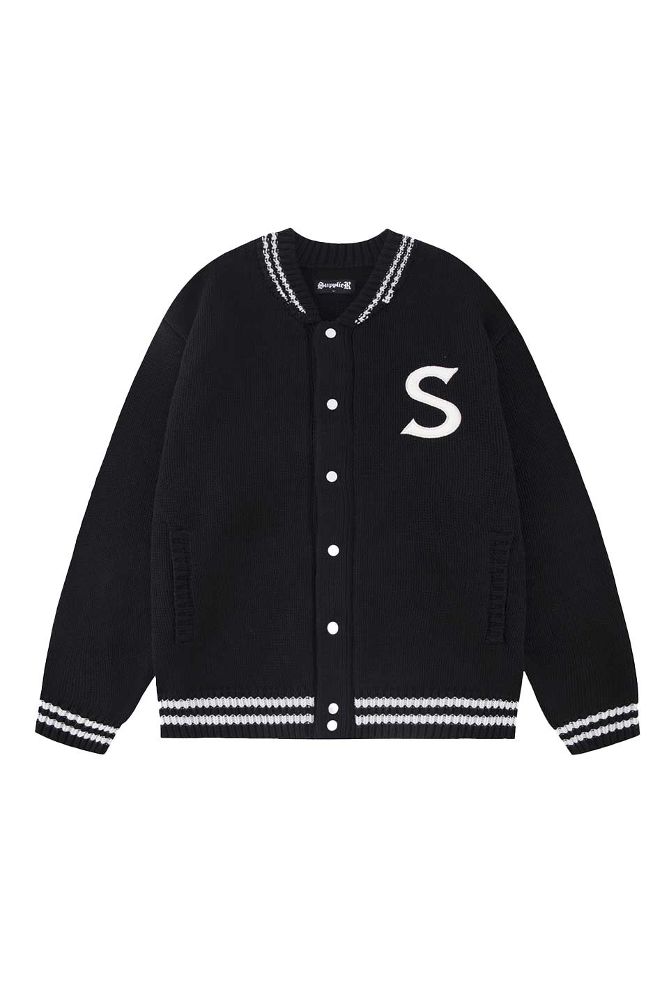 Sr Logo Knit Stadium Jacket