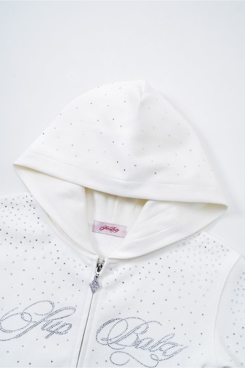 Sparkle Rhinestone Zip Hoodie Women's