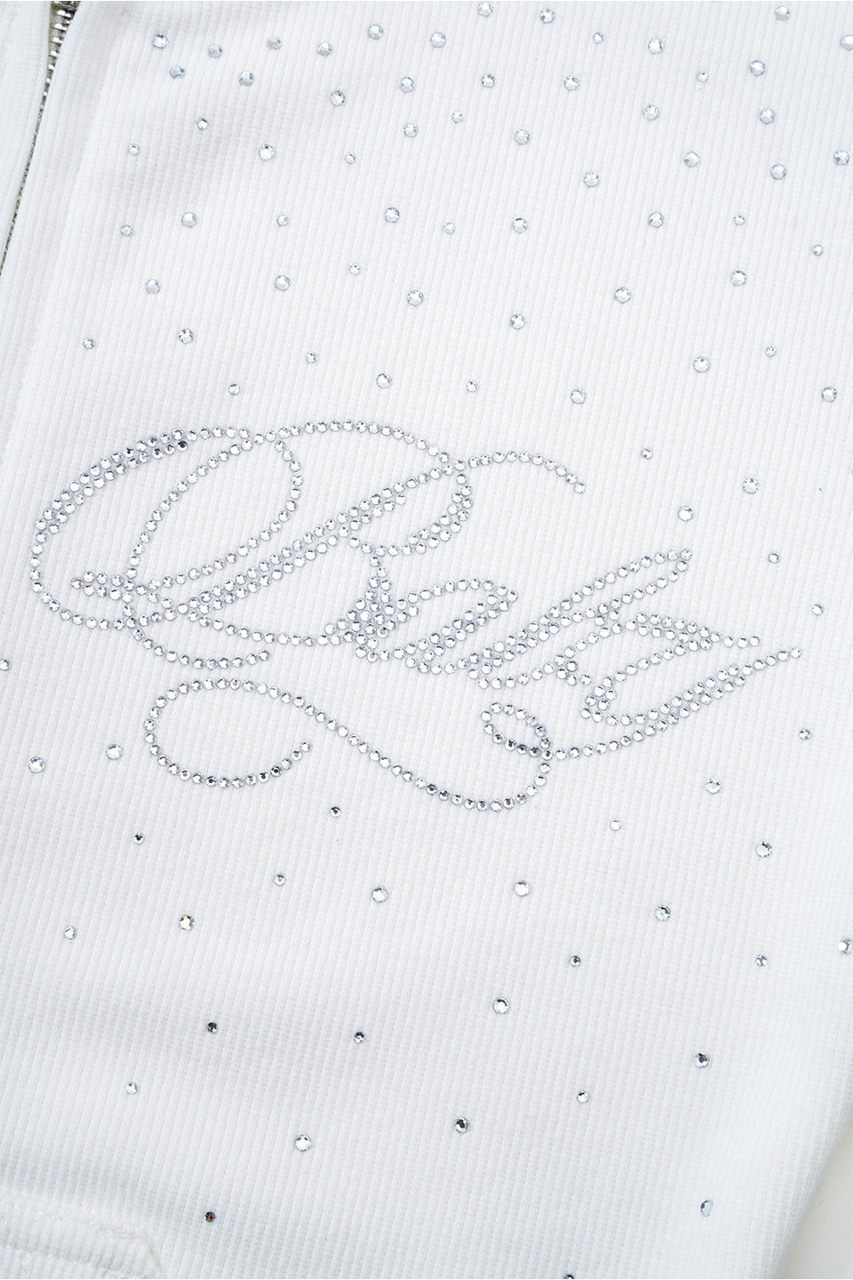 Sparkle Rhinestone Zip Hoodie Women's