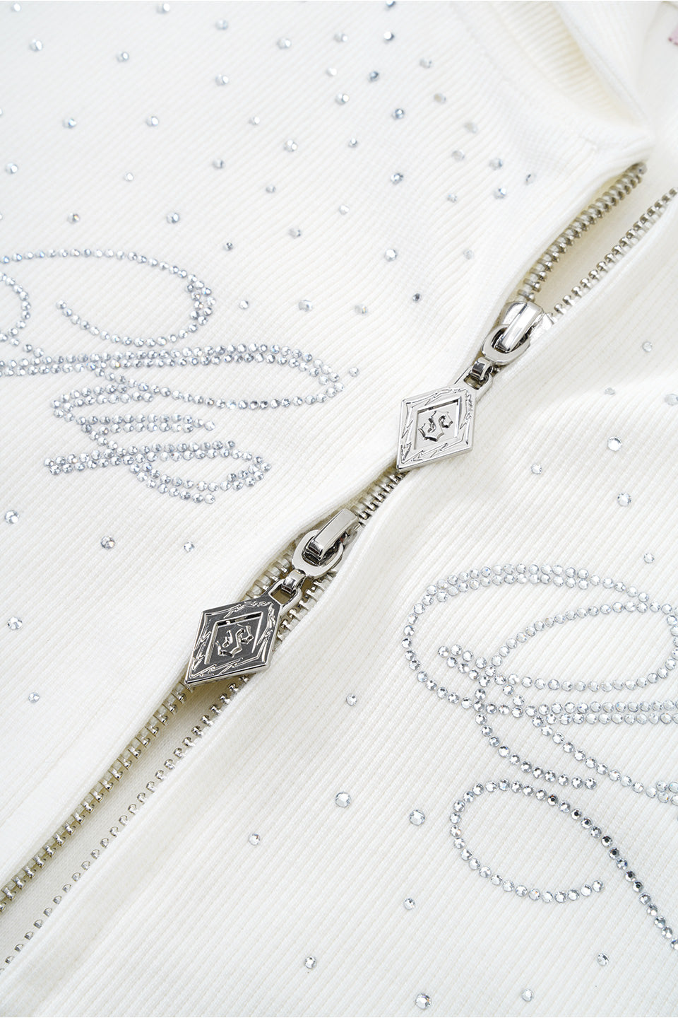 Sparkle Rhinestone Zip Hoodie Women's