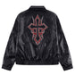 Studded Faux Leather Jacket