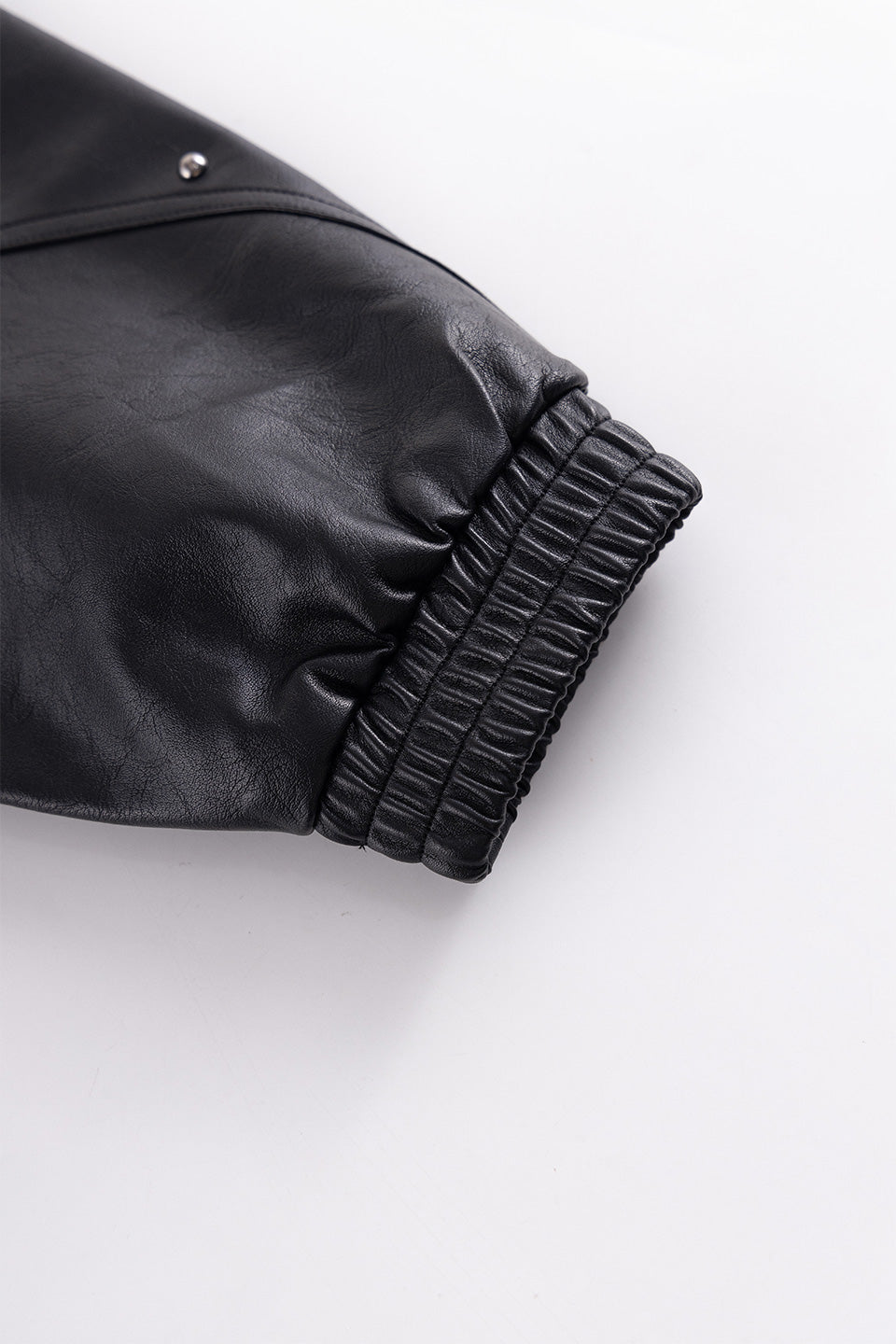 Studded Faux Leather Jacket