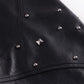 Studded Faux Leather Jacket