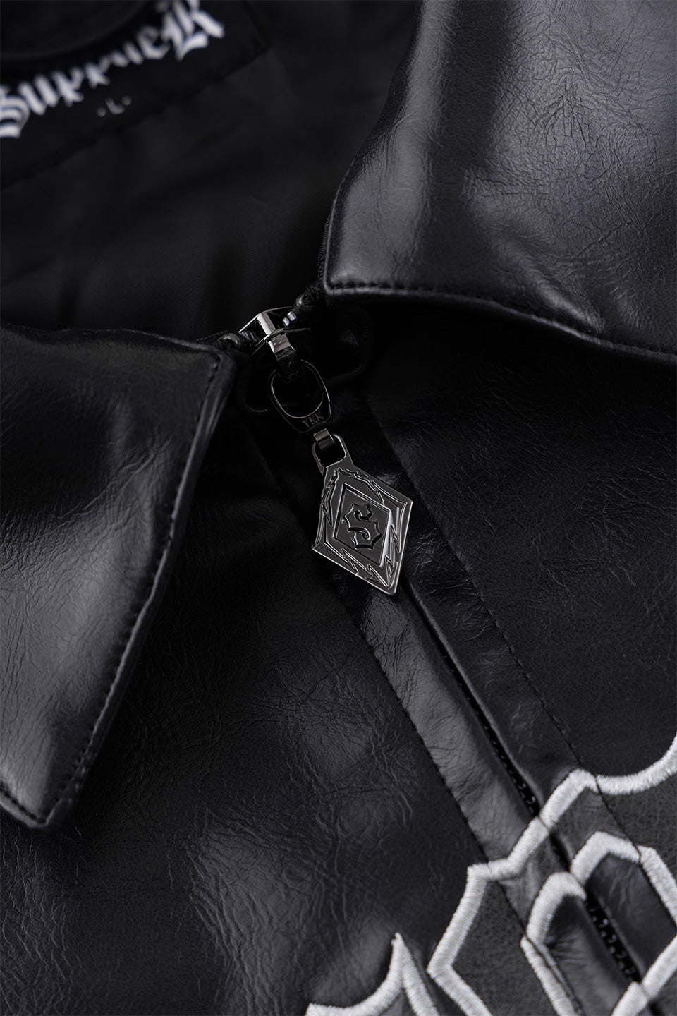 Studded Tribal Faux Leather Jacket