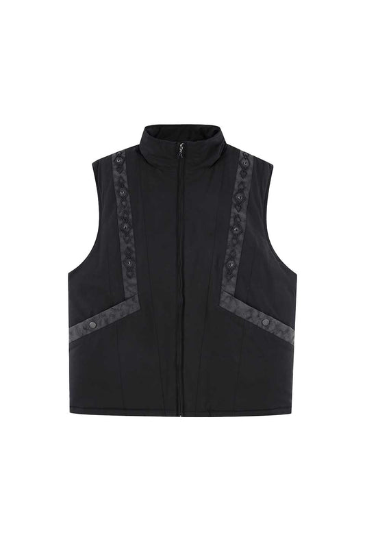 Studs Puffer Vest