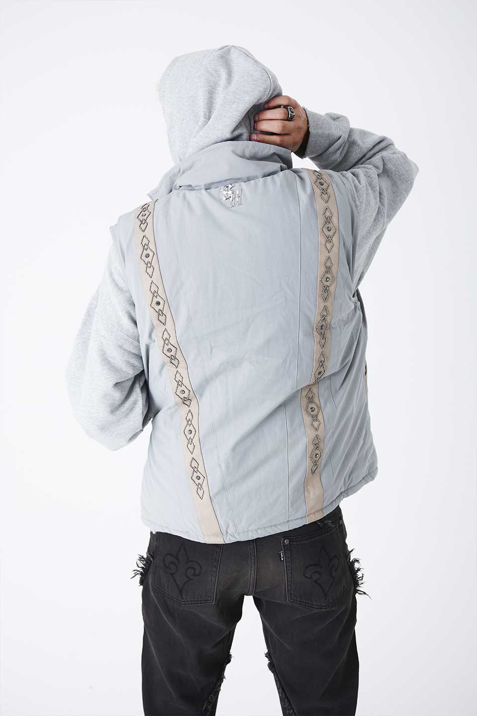 Studs Puffer Vest