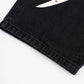 Studs Tribal Leather Patch Curve Denim